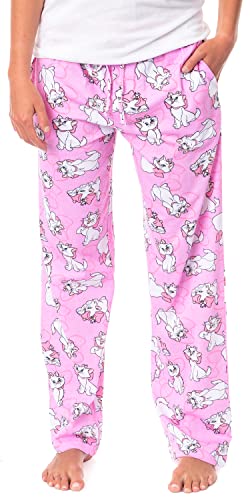 Disney Adult Aristocats Marie Expressions and Bows Pajama Sleep Lounge Pants For Men and Women