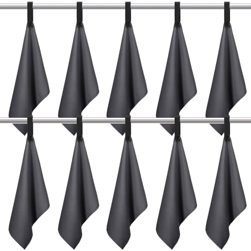 10 Count Quick Dry Microfiber Camping Towels 25x32 cm Travel Hand...