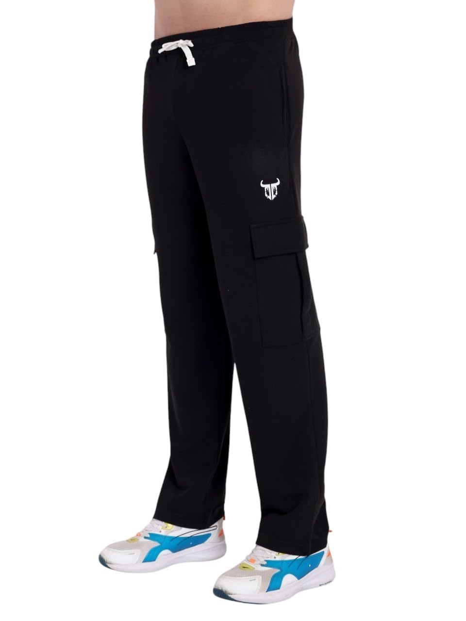 Men Regular Fit Black Cotton Blend Trousers-image-43