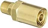 Dixon Valve BN43RU87 Reusable Brass Fitting, 1/2' Hose ID x 7/8' Hose OD x 3/8' NPTF Male