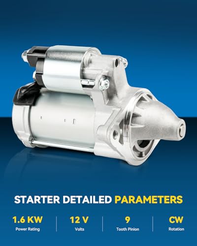 Image of PHILTOP Starter Motor 19049N Compatible with 2009-2010 Vibe 1.8L,2009 Corolla 1.8L,2010-2013 Corolla 1.8L Built in Japan,2009-2013 Matrix 1.8L,2014-2016 Corolla LE /LE Eco /Le Eco Plus 12V 1.6KW9 Teeth