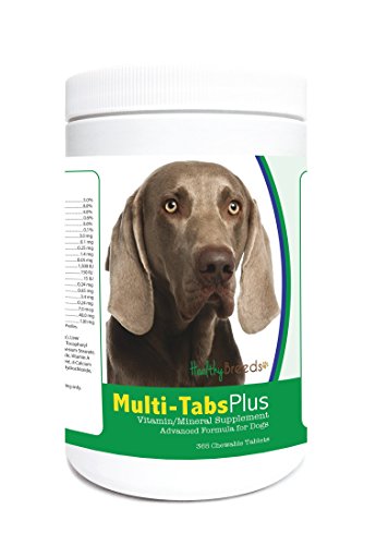 Healthy Breeds Weimaraner Multi-Tabs Plus Chewable Tablets 365 Co...