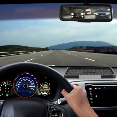 Auto Armaturenbrett Matte -Rutsch-Fahrzeug Parfüm Telefon Pad Matte Fahrzeug Ablage für Handy Schlüssel Sonnenbrille (schwarz)