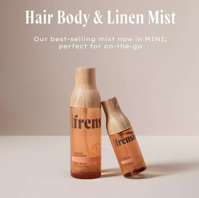 Being Frenshe Cashmere Vanilla Mini Hair, Body and Linen Mist, 2 Fluid Ounces