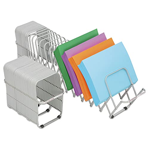 Lee Products, 14124, Flexifile Expandable Collator/Organizer, 24 Slot, 6 1/2 x 10 1/4 x 10 1/2, Silver, Sold As 1 Each