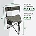 Barronett Blinds® Aluminum XL Blind Chair, Lightweight, Aluminum Frame, Weighs 4 LBS., 400 LB. Weight Rating, 18” Seat Height, Folds for Transport, BC109