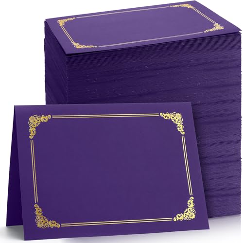 Fainne 120 Purple Certificate Holders (8.5x11)