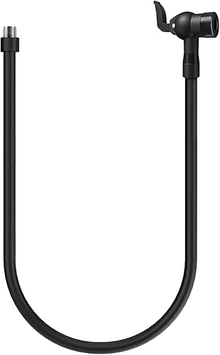 Fanttik Adaptador de manguera de bomba de aire, manguera de extensión para válvula Schrader y válvula Presta, tubo de portabrocas de neumático de