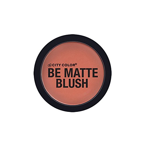 CITY COLOR COSMETICS Be Matte Blush | Blendable Mineral Makeup Powder (Guava)