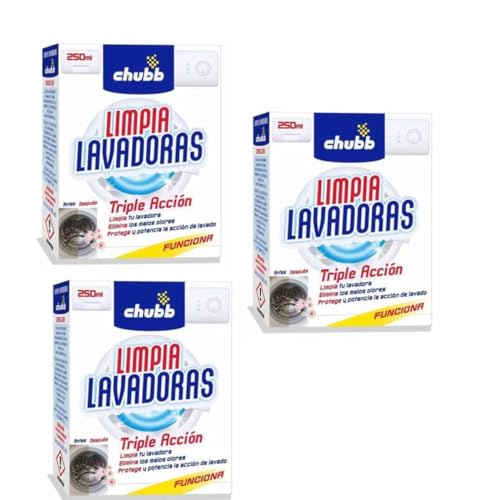 ELECTROTODO - Pack Triple Acción para Lavadoras | Limpia, Elimina y Protege tu Lavadora | 3 unidades de 250 ml