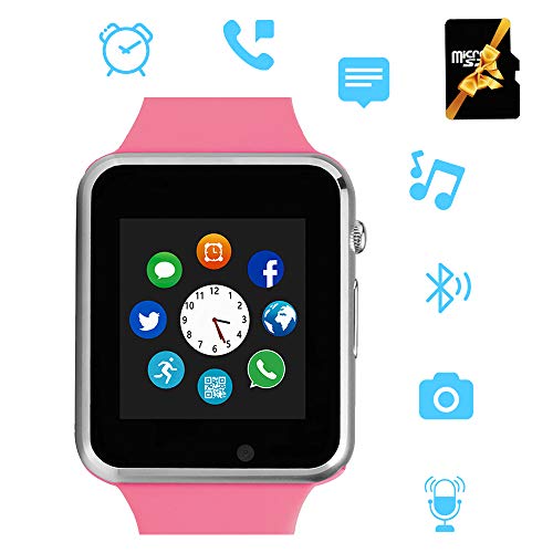 Smart Watch,Bluetooth Smartwatch with Camera Music Player Can Make Phone Call Phone Watch