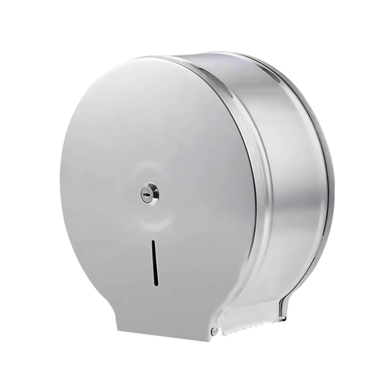 Porta Rotolo Carta da Cucina in Acciaio Inossidabile Argento, Porta Asciugatutto Moderno da Parete, Design Rotondo Unico per Decorazione Bagno e Interni