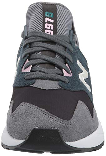 New Balance Women's 997 Sport V1 Sneaker, Black/Gunmetal, 8.5 B US