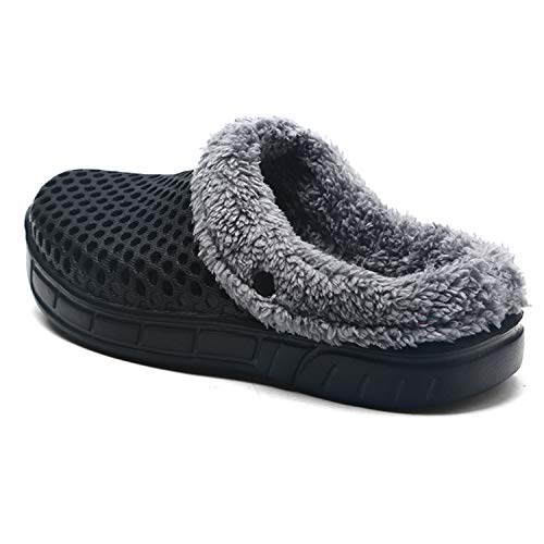 Heren Dames Gevoerde Klompen Bont Pluche Warme Winter Tuin Schoenen - Image 3