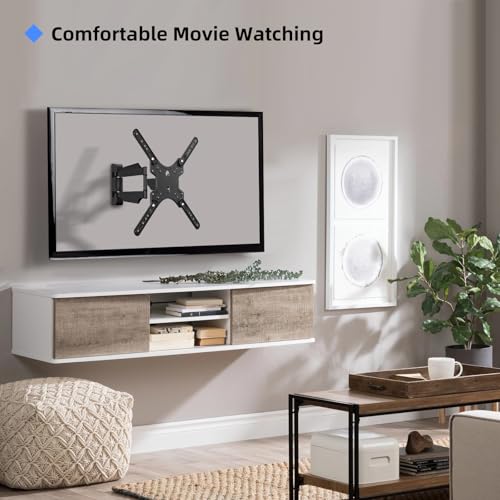 Image of Suptek Adjustable TV Wall Mount Swivel and Tilt TV Arm Bracket for Most 32-55 inch LED, LCD Monitor and Plasma TVs up to 70lbs VESA up to 400x400mm (MAFD-L400)