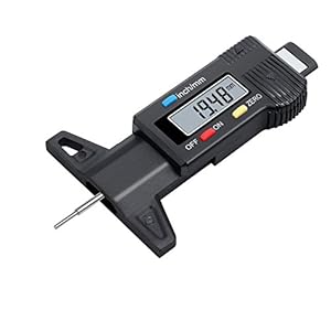 AUTOUTLET Digitale Banddieptemeter Tread Checker Motor Autoband Tester Remschoen Pad