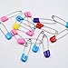Generic Baby Safety Pins Reusable Plastic Head Nappy Pins Colored Cloth Diaper Pins Safety Locking Pins 15 Pieces Nice Design