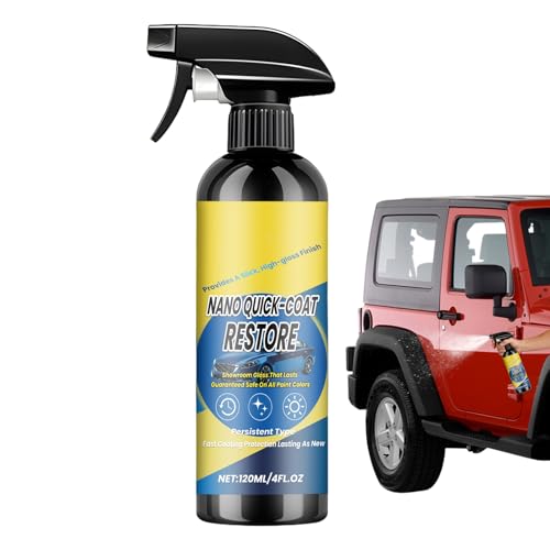 Spray sigillante in ceramica | 120 ml durevole e veloce | Spray per la cura dei dettagli in ceramica | per esterni fari barca, moto, camion veicoli pulizia lucidatura