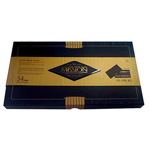 Mijello Mission Gold Class Water Color Set, 34 Colours
