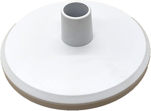 Large 8" Skim Vac Vacuum In-Ground Pool Skimmer Plate White Easy Installation Replacement Pool Skimmer Parts Skim Vacuum Plate Adapter Swimming Pool Skimmer Parts for Inground Pool