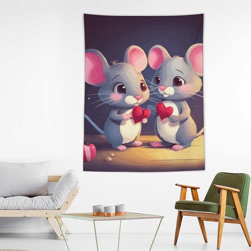 Tenture murale polyester art abstrait grande taille salon YKUDBN - 3