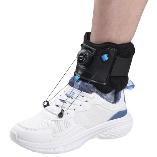 Prfctlife AFO Foot Drop Brace With Upgraded Dial For Adjustable Dorsiflexion, Drop Foot Brace For Walking With Shoes. Orthotic Ankle Braces cover