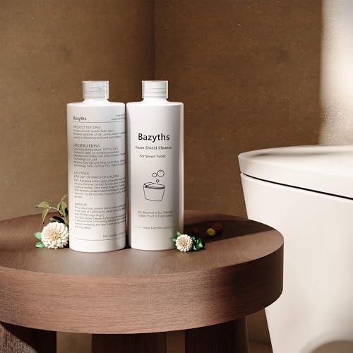 Bazyths Smart Toilet Foaming Shield 380ml 2Pack For Toilet Bowl Cleaner Liquid Splash Control Deodorizing Foam Agent Stain-Resistant Easy Cleaning For Fresh Bathroom