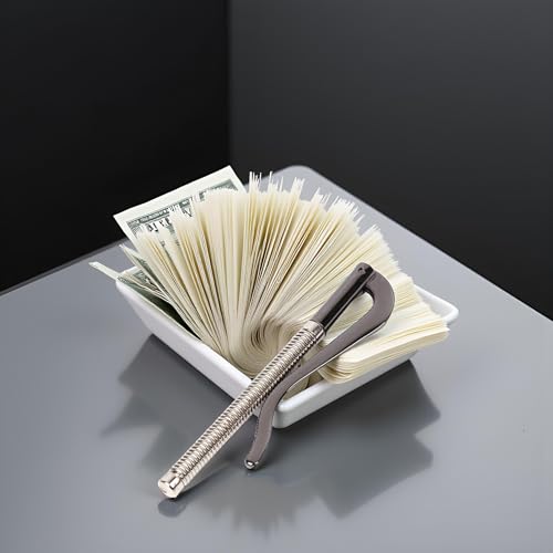 1Pc Black Metal Bifold Money Clip Bar Wallet Replace Parts Spring Clamp Cash Holder Money Clips4