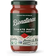 Bionaturae Organic Tomato Paste - No Salt Tomato Paste, Tomato Paste in a Jar, Keto Friendly, Non...