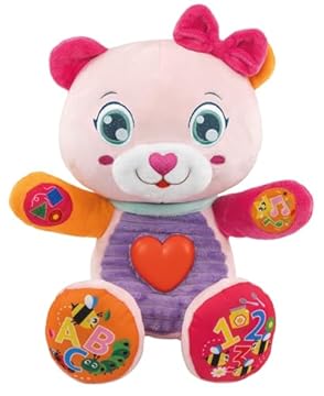 Clementoni Baby Betta Dolce Orsetta, Peluche Interattivo Parlante per Bambini di 6+ Mesi, Centro attività Che Stimola Lo Sviluppo Sensoriale e Cognitivo, Lingua Italiana, 17964