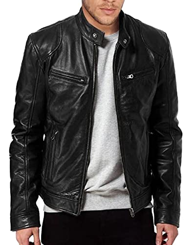 Jaqueta Blusa Masculina De Inverno Quente Casaco Espessamento (Preto,S)