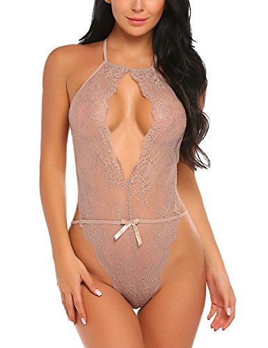Avidlove Lingerie for Women Teddy One Piece Lace Babydoll Bodysuit - Image 3