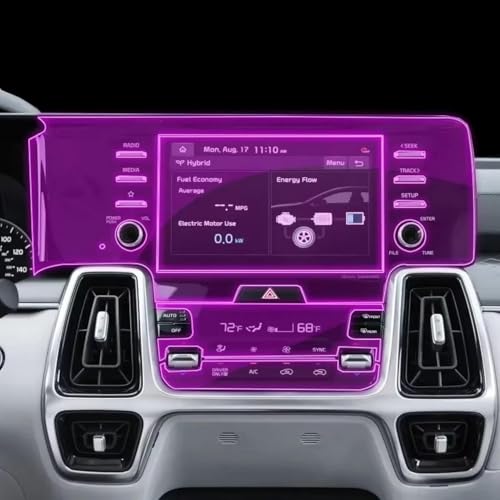 Film de protection console Kia Sorento MQ4 : stop aux rayures sur l'écran LCD