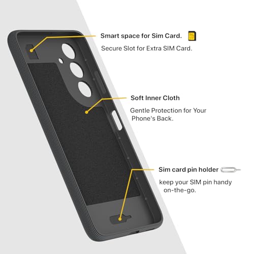 Image of Pikkme Back Cover for Samsung Galaxy F15 5G / Samsung Galaxy M15 5G Camera Protection 3D Hexa Cube Design Silicone Protective Bumper Case (Grey)