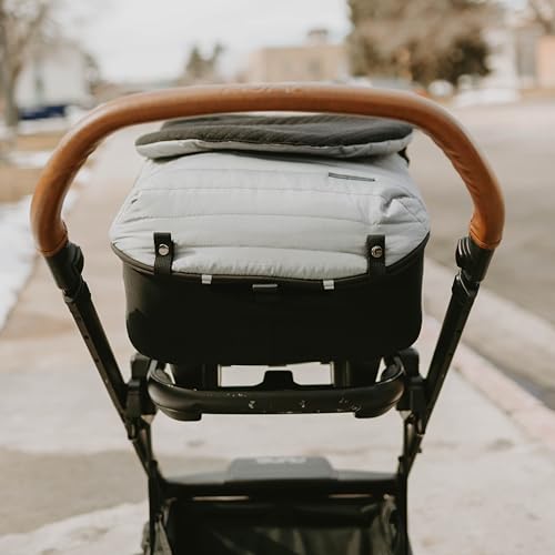 Image of Little Unicorn Infant Car Seat Footmuff - Weather-Resistant Baby Bunting Bag with Magnetic Closure, Non-Slip Backing & Open Harness Design - Universal Fit Winter Cover for Baby Car Seat & Stroller