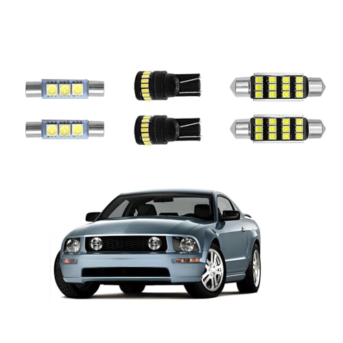 Kit de Luces LED Interiores 6000K para Ford Mustang 2005-2009