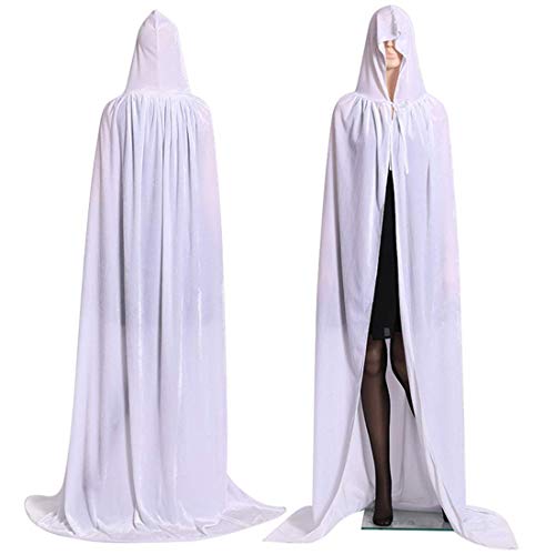 MiXXAR Cape longue à capuche avec capuche - Pour adulte - Pour Halloween, fête, sorcière, vampire - Plusieurs tailles et couleurs disponibles Cover