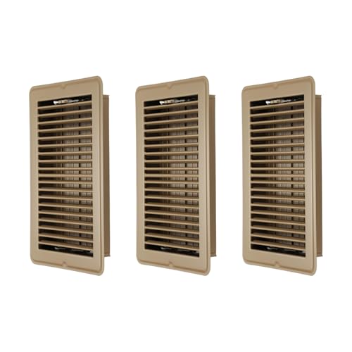 Grille d'aération contre l'humidité en acier de 10,2x25,4 cm