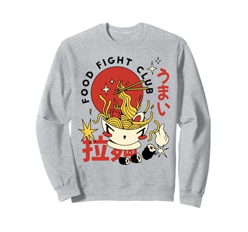 Kawaii Ramen Japón Anime "Food Fight Club" Vintage Manga Art Sudadera