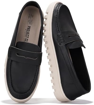 Project Cloud 100% Genuine Leather Loafers for Women – Memory Foa...