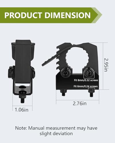 Image of 4 Pack Molle Panel Clamps, Rubber Clamp with Metal Bracket