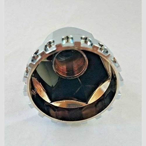 33Mm Top Reflector Threaded Nut Cover with Flange, Red