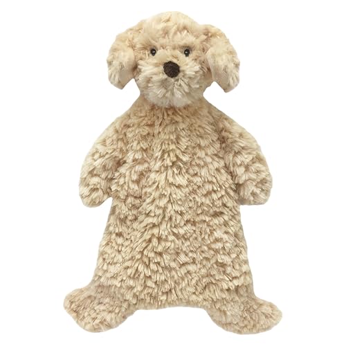 Image of MON AMI Puppy Plush Lovey | 13-Inch Soft Security Blanket for Babies | Cozy Snuggle Toy for Infants & Toddlers| Perfect Newborn Essential for Birthdays & Baby Showers
