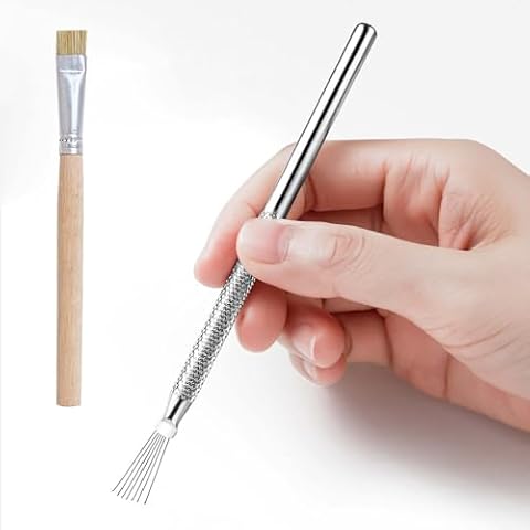 2 pcs Nail Art Kit include 7 Pin Nail Liner/Nail Art Brushes, Stainless Steel Bendable Pins, Spider Gel Manicure Tools, Nail Brush for Stripe Lines, Wire Drawing Pen - Ultimate Nail Art Design Pen Set Cover