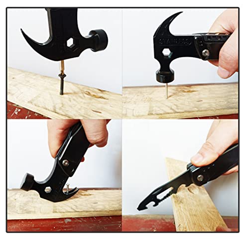 Fafeicy Hammer, Claw Hammer Foldable Portable, Multifunctional Hammer Kit, Diy Tool Kit, For Hammer, Can Opener, Nail Puller, Claw Hammer #TOP5