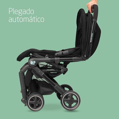 Maxi-Cosi Lara2, Silla paseo compacta y ligera para bebe, 0-4 años, 0-22 kg , 3 reclinaciones, reclinación total, plegado automático, Negro (Essential Black)