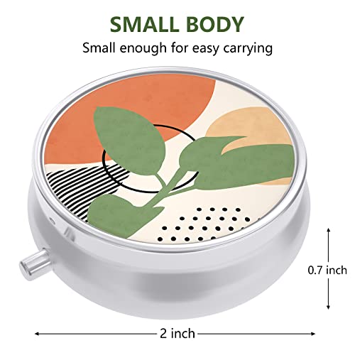 Image of Pill Box, Small Pill Case for Purse & Pocket, Travel Medicine Organizer