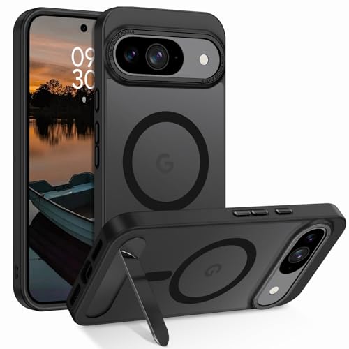 Coque pour Google Pixel 9 Pro antichoc et magnétique avec béquille invisible