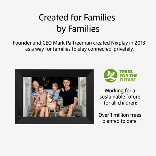 Nixplay 10.1 Inch Smart Digital Photo Frame With Wifi (W10F) - Black - Share Photos And Videos Instantly Via Email Or App #TOP6
