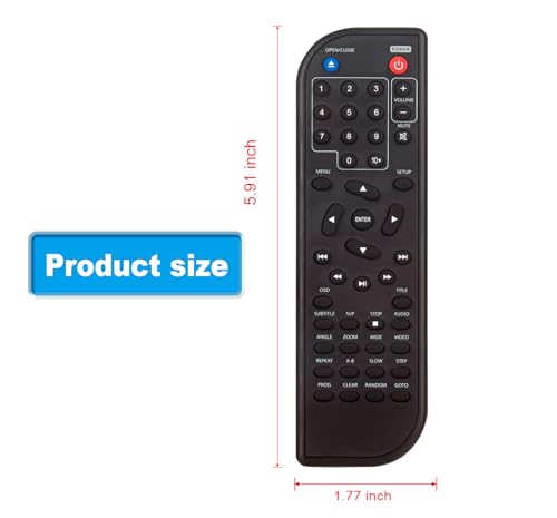 Télécommande de rechange pour lecteur DVD portable Craig CVD401A CVD512A - 3